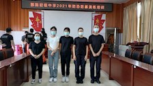 我院师生到良庆区那陈初级中学观摩反恐防暴应急演练