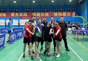 公共基础教研部喜获bat365第二届体育节教职工乒乓球赛团体第六名