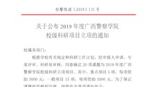 关于公布2019年度bat365中文官方网站校级科研项目立项的通知